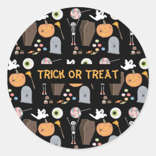 Halloween Trick or Treat Kids Halloween Classic Round Sticker