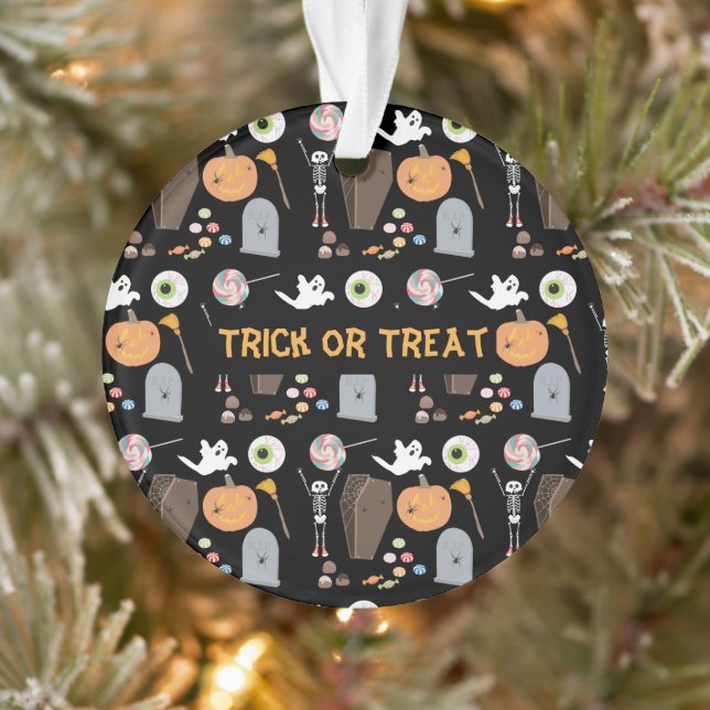 Halloween Trick or Treat Kids Halloween Ornament (Tree)