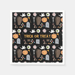 Halloween Trick or Treat Kids Halloween Party  Napkin