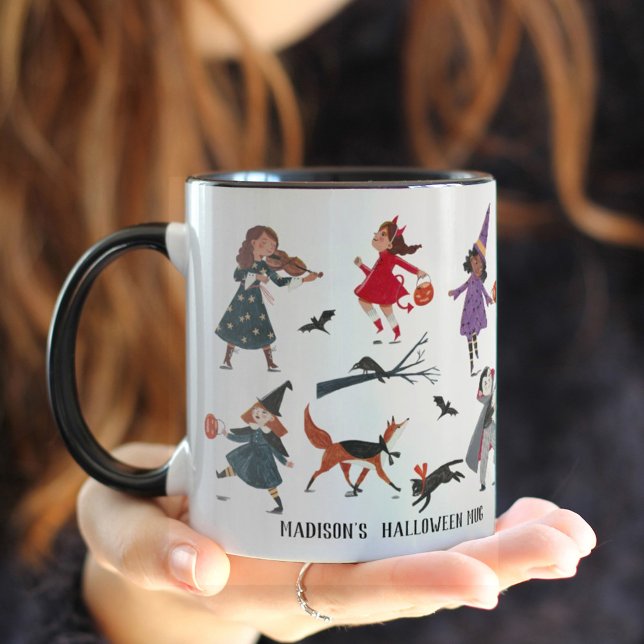 Halloween trick or treat kids mug (Creator Uploaded)