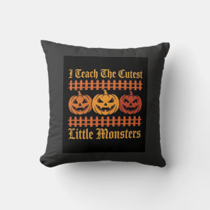 Halloween Trick Or Treat Little Monsters Pumpkin D Cushion