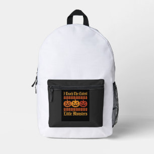 Halloween Trick Or Treat Little Monsters Pumpkin D Printed Backpack