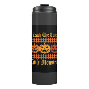 Halloween Trick Or Treat Little Monsters Pumpkin D Thermal Tumbler