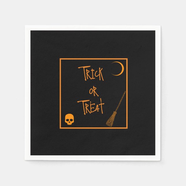 Halloween Trick or Treat  Napkin (Front)