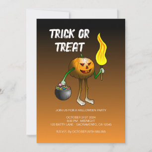 Halloween Trick or Treat Party Invitation