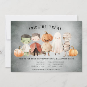 Halloween Trick or Treat Party Invitation