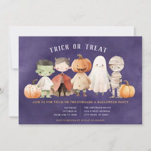 Halloween Trick or Treat Party Invitation