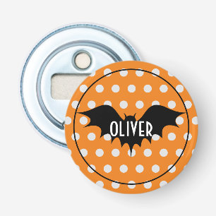 Halloween trick or treat personalised monogram bottle opener