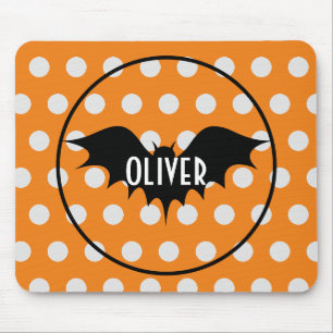 Halloween trick or treat personalised monogram mouse mat
