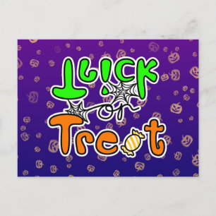 Halloween Trick or Treat Postcard