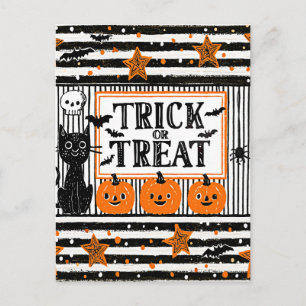 Halloween Trick or Treat Postcard