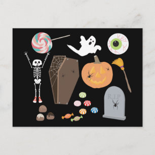 Halloween Trick or Treat Postcard