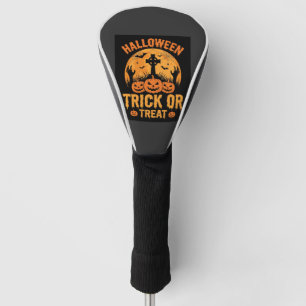 Halloween Trick or Treat Pumpkin Graveyard Design Golf Head Cover