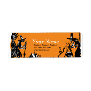Halloween, Trick or Treat return address stickers
