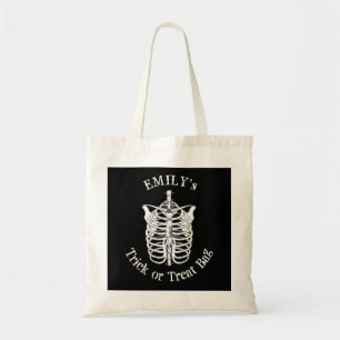 Halloween Trick Or Treat Scary Spooky Skeleton  Tote Bag