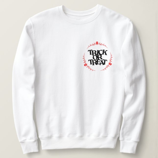 Halloween Trick or Treat Sweatshirt (Design Front)