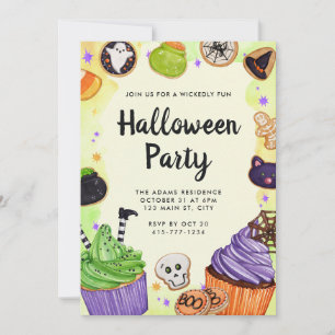 Halloween Trick or Treat Sweets Invitation