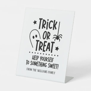 Halloween Trick or Treat Sweets Sign