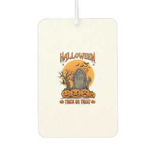 Halloween Trick Or Treat Tombstone Zombie Hands Pu Car Air Freshener