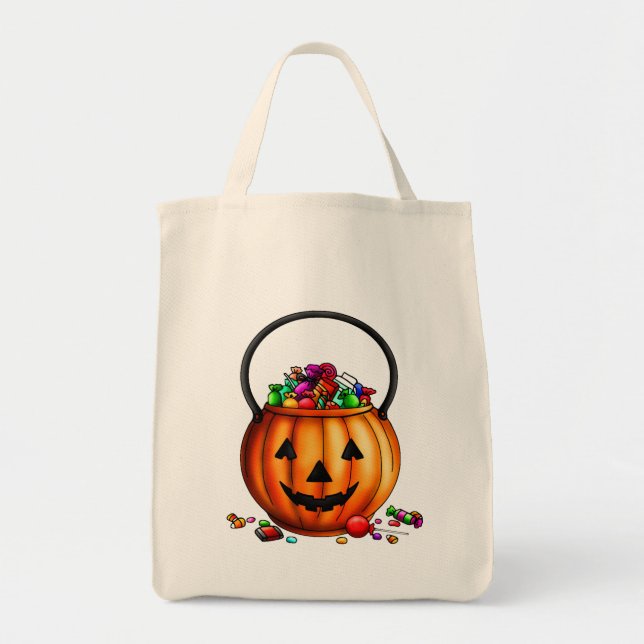 Halloween Trick or Treat Tote Bag (Front)