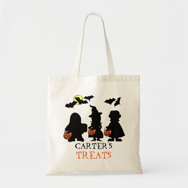 Halloween Trick or Treat Tote Bag (Front)