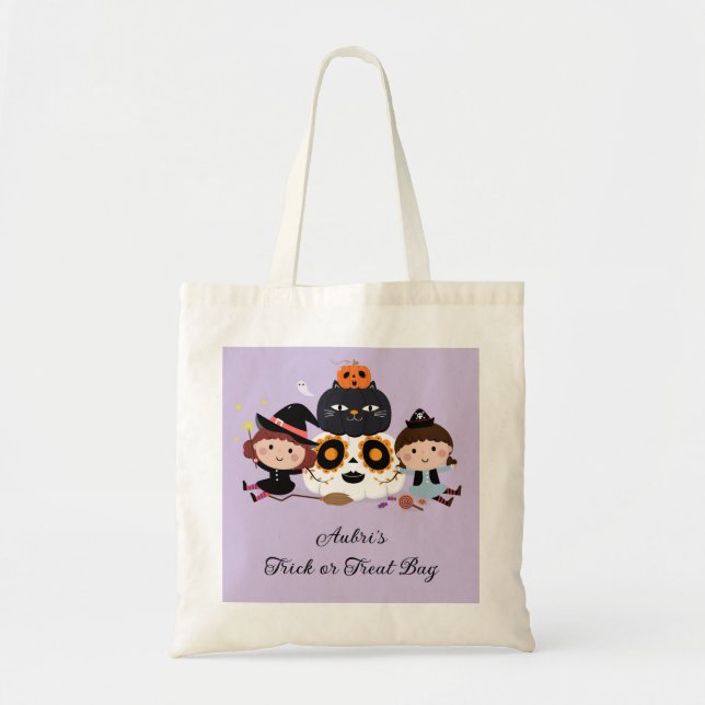 Halloween Trick or Treat Tote Bag  (Front)