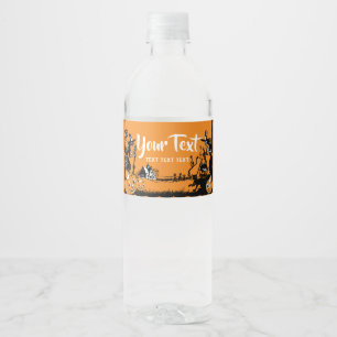 Halloween, Trick or Treat water label