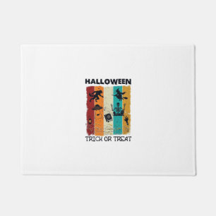 Halloween Trick Or Treat Werewolf Witch Skeleton U Doormat