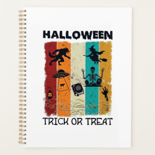 Halloween Trick Or Treat Werewolf Witch Skeleton U Planner