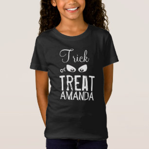 Halloween Trick or Treat Whimsical Ghost Eyes Boo T-Shirt