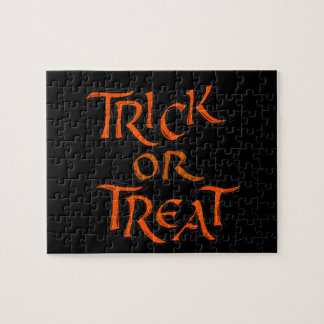 Halloween Trick or Treat Words Jigsaw Puzzle