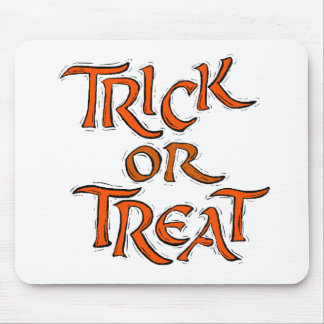 Halloween Trick or Treat Words Mouse Mat