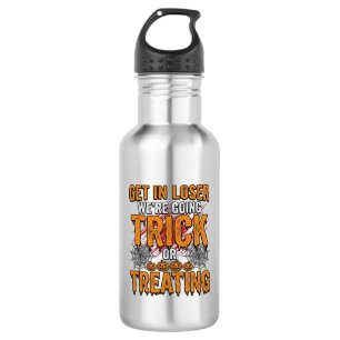Halloween Trick Or Treating Vintage Typography Des 532 Ml Water Bottle