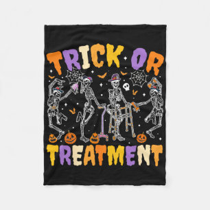 Halloween Trick Or Treatment Pt Physical Therapy T Fleece Blanket