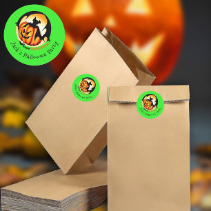 Halloween Trick or Treats Packs Classic Round Sticker