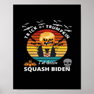 Halloween Trick Or Trumpkin Horror Costume Classic Poster