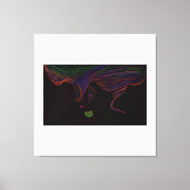 Halloween Trickster Spirit Stretched Canvas Art (Front)