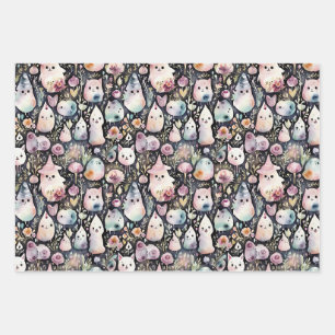 Halloween Trio Wrapping Paper Sheet