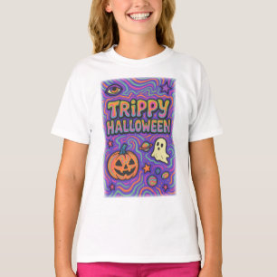 Halloween Trippy Colorful Retro Clothes unisex T-Shirt