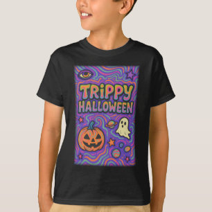 Halloween Trippy Colorful Retro Clothes unisex T-Shirt