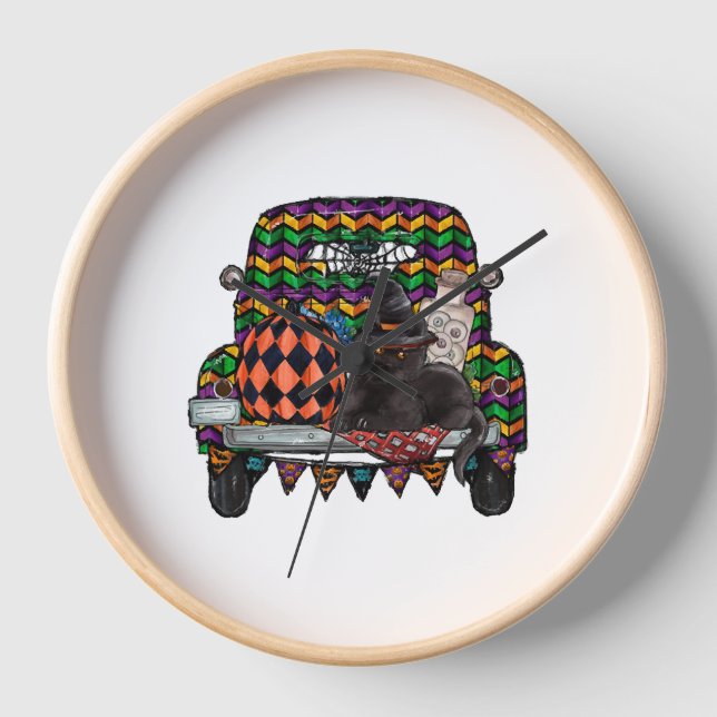 Halloween Truck    Clock (Front)
