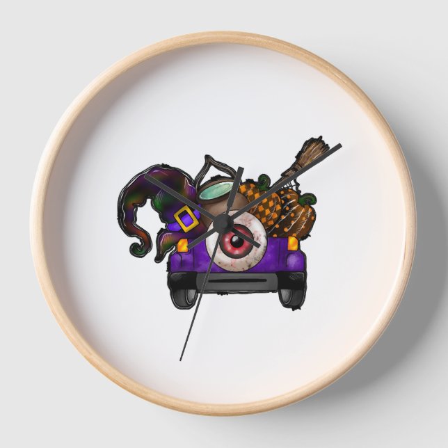 Halloween Truck      Clock (Front)