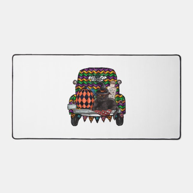 Halloween Truck Desk Mat (Front)