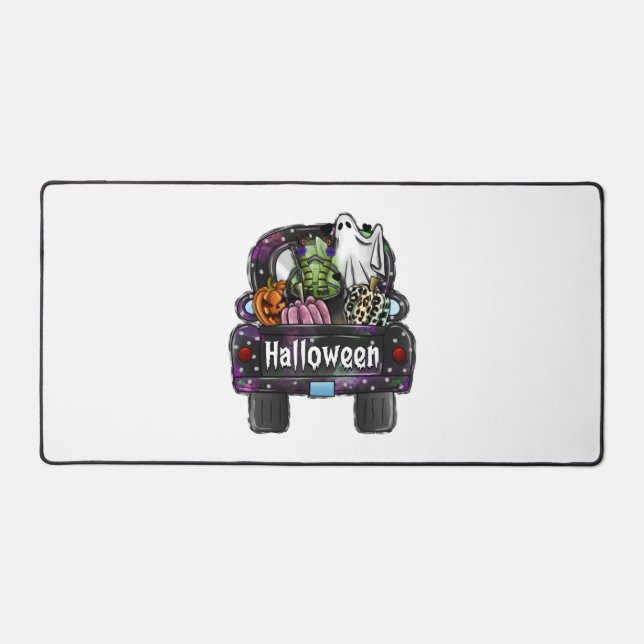 Halloween Truck  Desk Mat (Front)