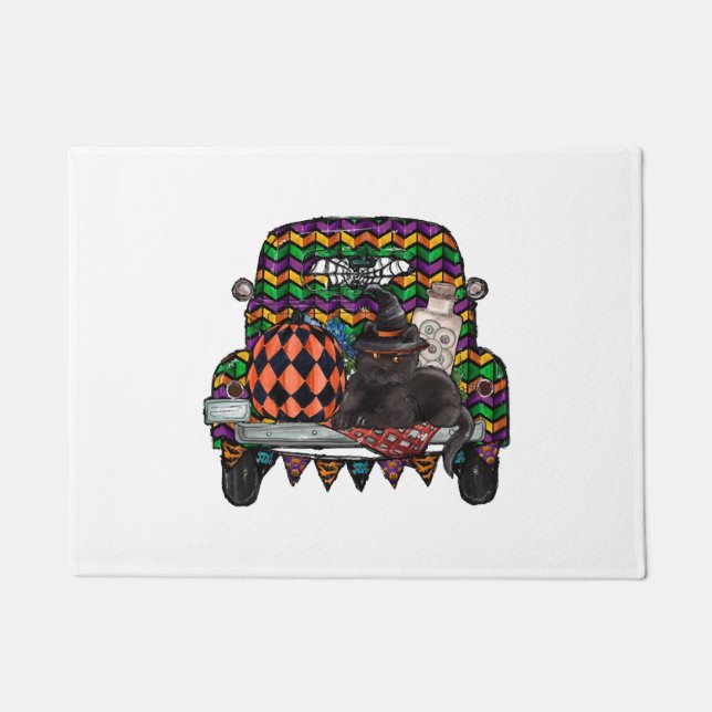 Halloween Truck    Doormat (Front)