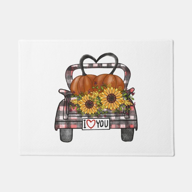 Halloween Truck         Doormat (Front)