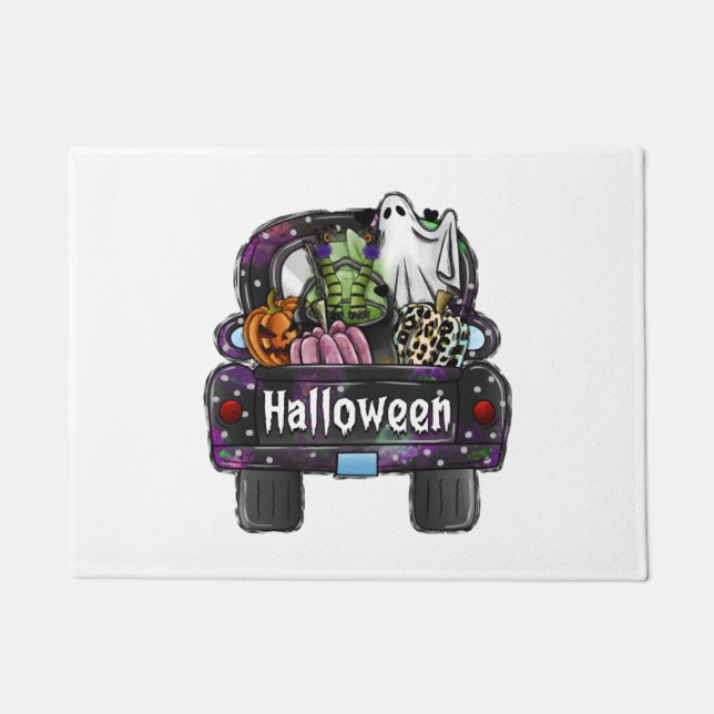 Halloween Truck  Doormat (Front)