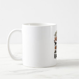 Halloween Truck Driver Shirt with Black Cats and P Coffee Mug