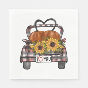 Halloween Truck Napkin