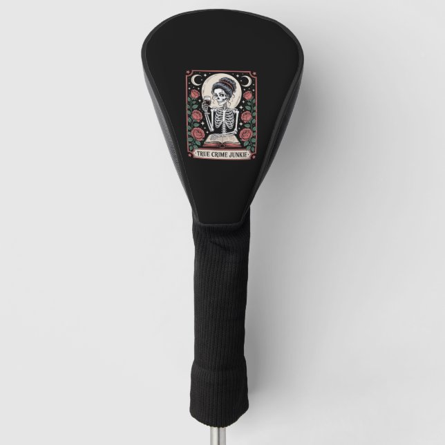 Halloween True Crime Junkie Tarot Card Golf Head Cover (Front)